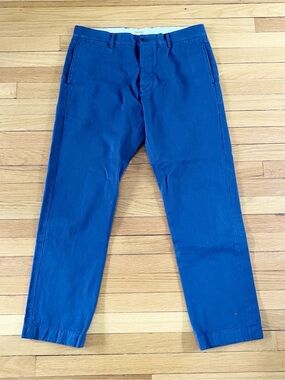 Todd Snyder Navy Blue Cotton Classic Preppy Comfort Selvedge Chino Pants 34x32